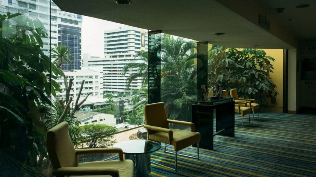 diseño de interiores con plantas